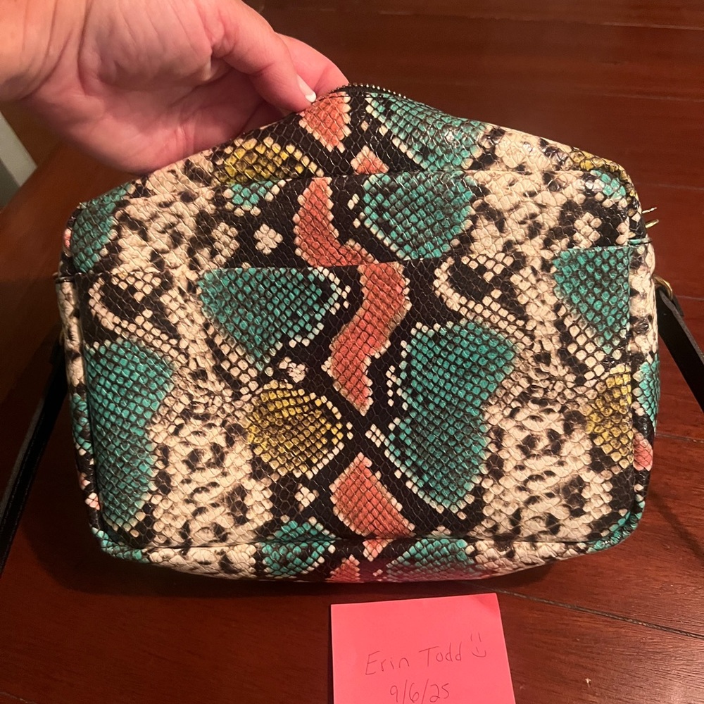 Clare V Multicolor Snakeskin Marisol Bag